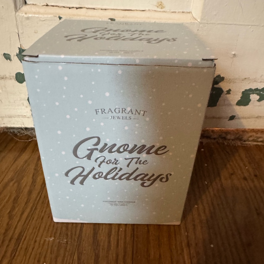Fragrant Jewels Holiday Gnome Candle - Blue